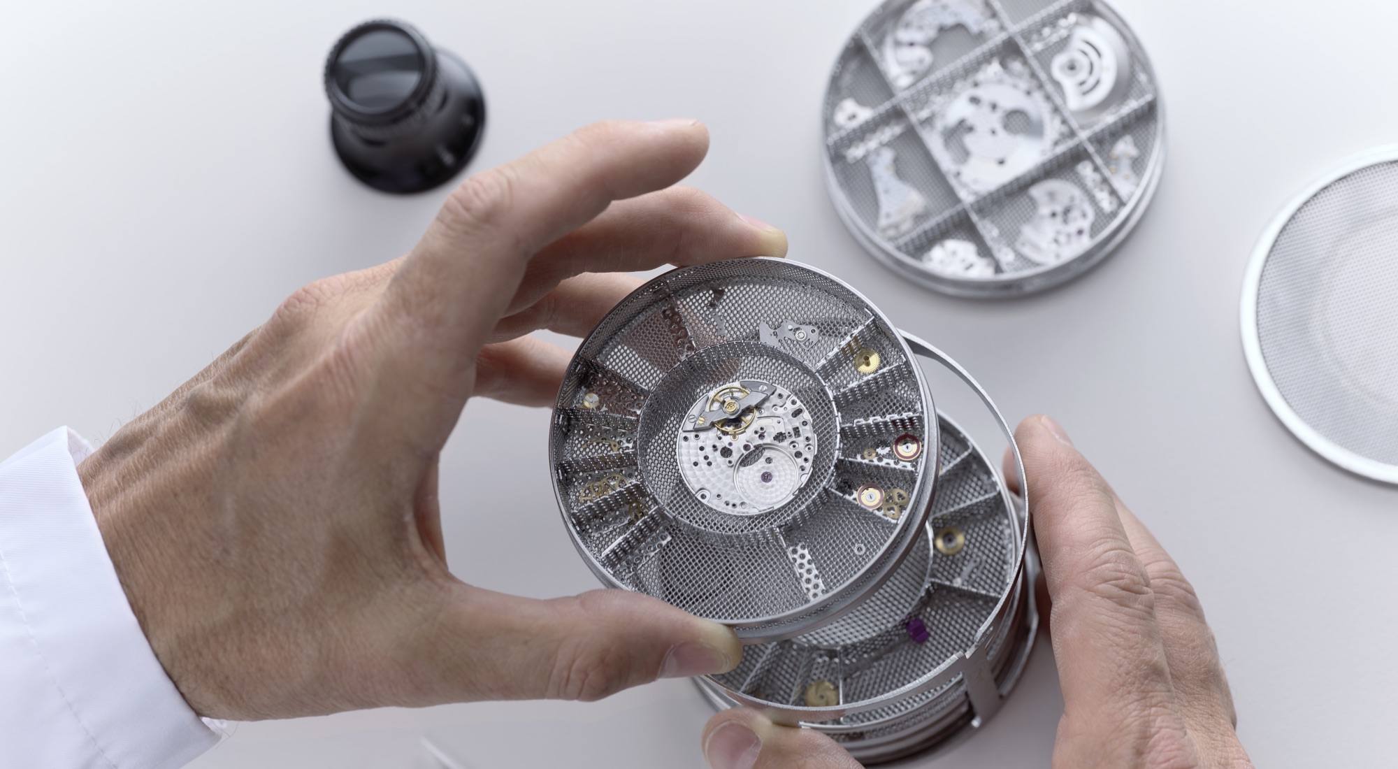 The Rolex servicing procedure step