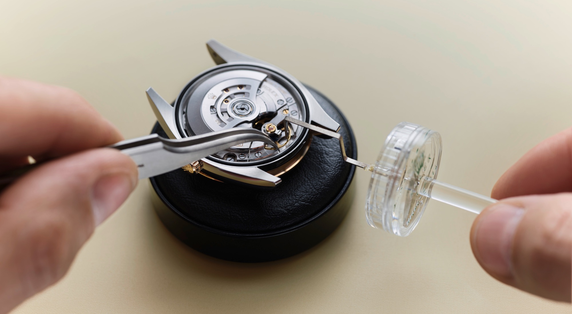 The Rolex servicing procedure step