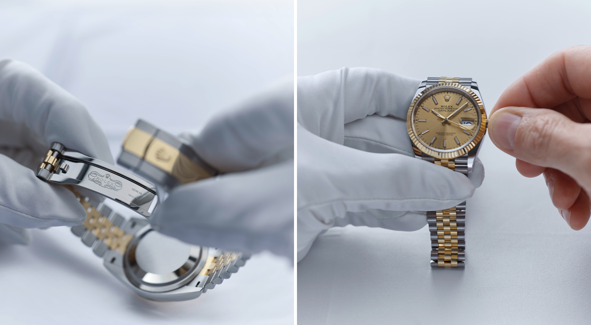 The Rolex servicing procedure step